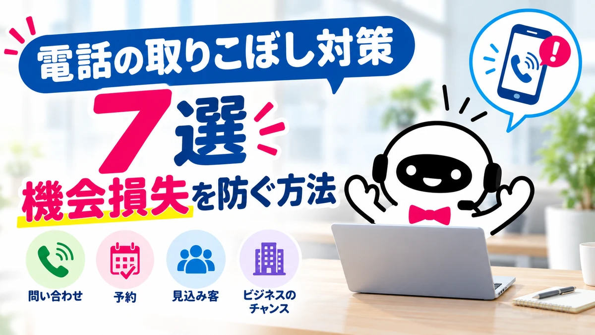 電話の取りこぼし対策の絵